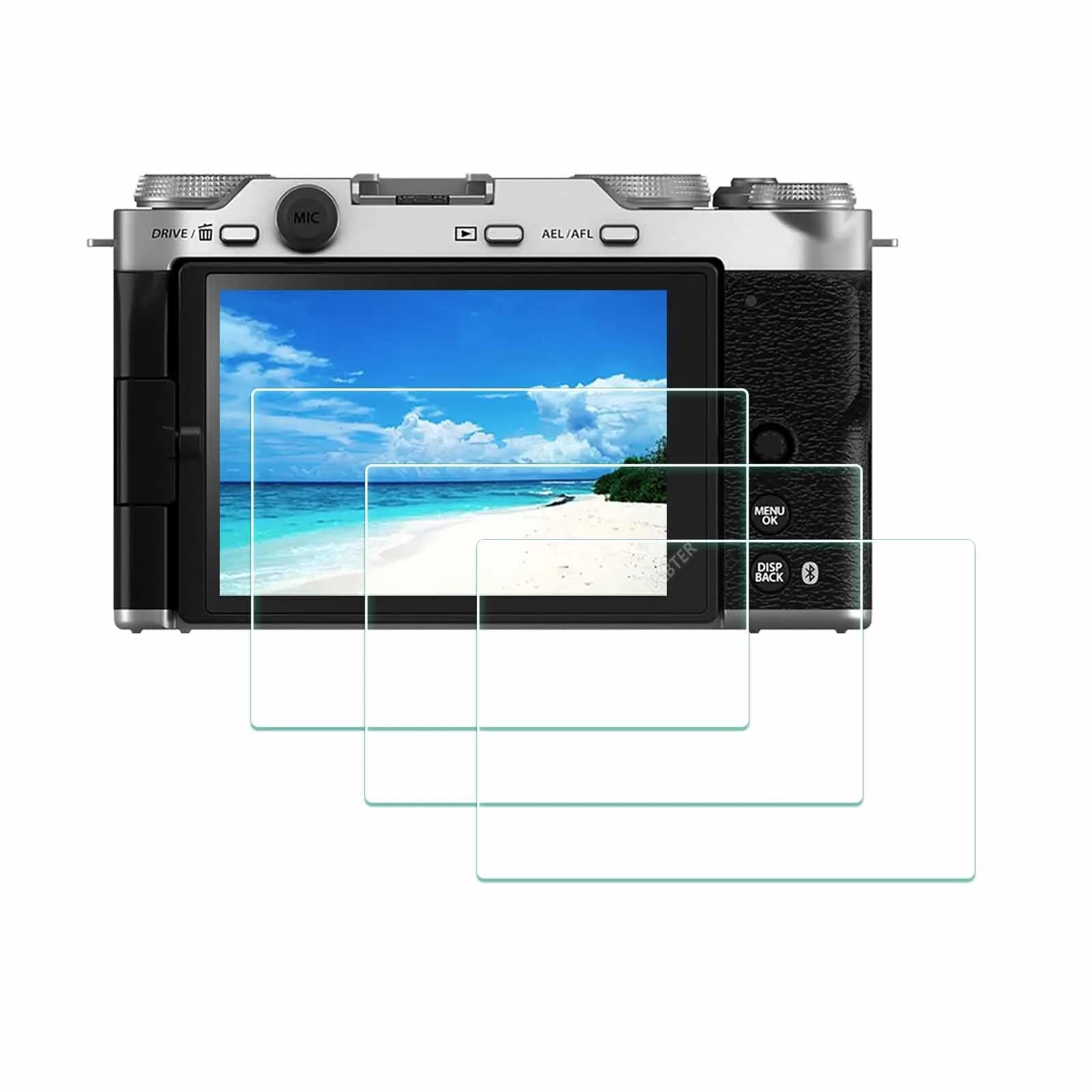 ULBTER Tempered Glass Screen Protector for Fujifilm X-M5 Camera | 3-Pack, 9H Hardness, Bubble-Free - main product image