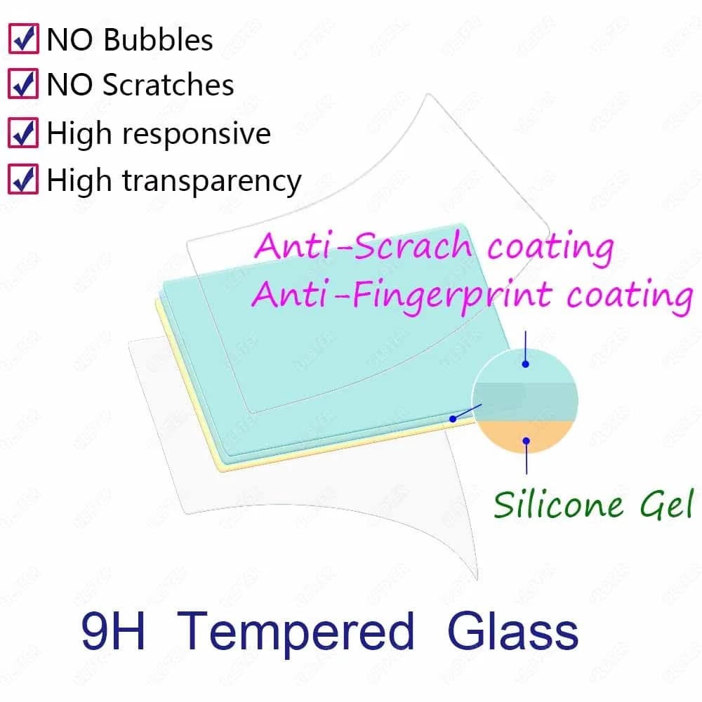 ULBTER Tempered Glass Screen Protector for Fujifilm X-M5 Camera | 3-Pack, 9H Hardness, Bubble-Free - view 2