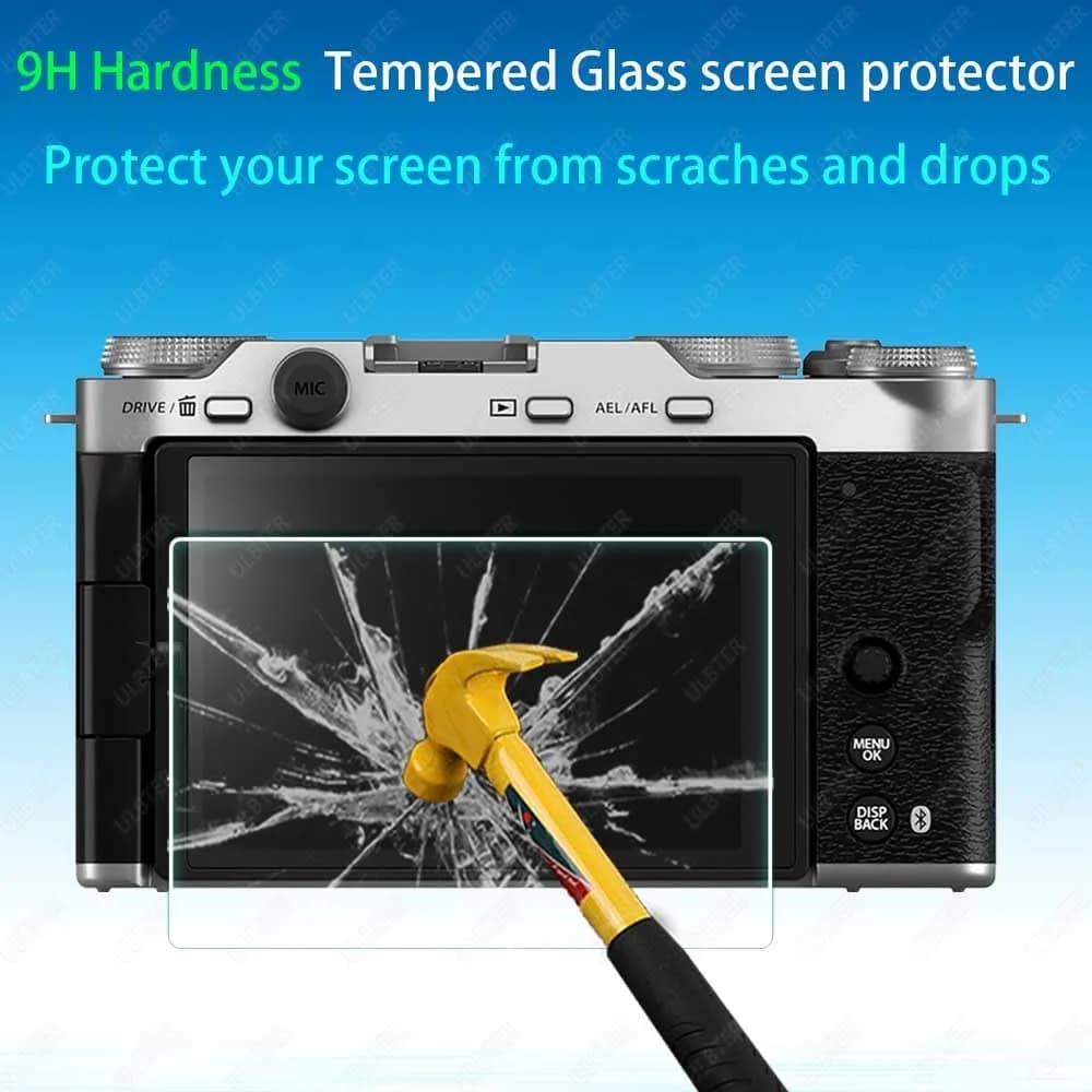 ULBTER Tempered Glass Screen Protector for Fujifilm X-M5 Camera | 3-Pack, 9H Hardness, Bubble-Free - view 3