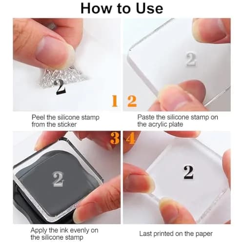 CHGCRAFT Month Week Calendar Clear Stamp 6.3x4.33inch | Durable Silicone DIY Craft Tool thumbnail 3