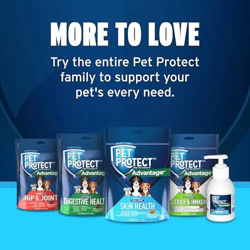 Pet Protect Skin Health Supplement for Dogs, Bacon Flavor, 60ct | Supports Sensitive Skin & Moisture thumbnail 8