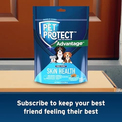 Pet Protect Skin Health Supplement for Dogs, Bacon Flavor, 60ct | Supports Sensitive Skin & Moisture thumbnail 9