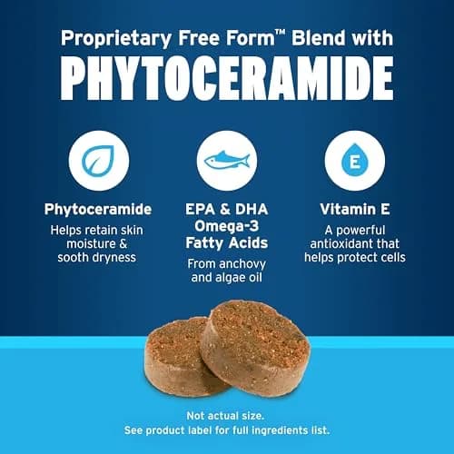 Pet Protect Skin Health Supplement for Dogs, Bacon Flavor, 60ct | Supports Sensitive Skin & Moisture thumbnail 3