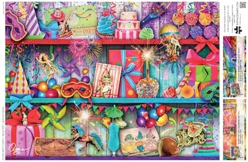 Buffalo Games Pretty Party 1000 Piece Jigsaw Puzzle | Vibrant Festive Scene for Adults thumbnail 5