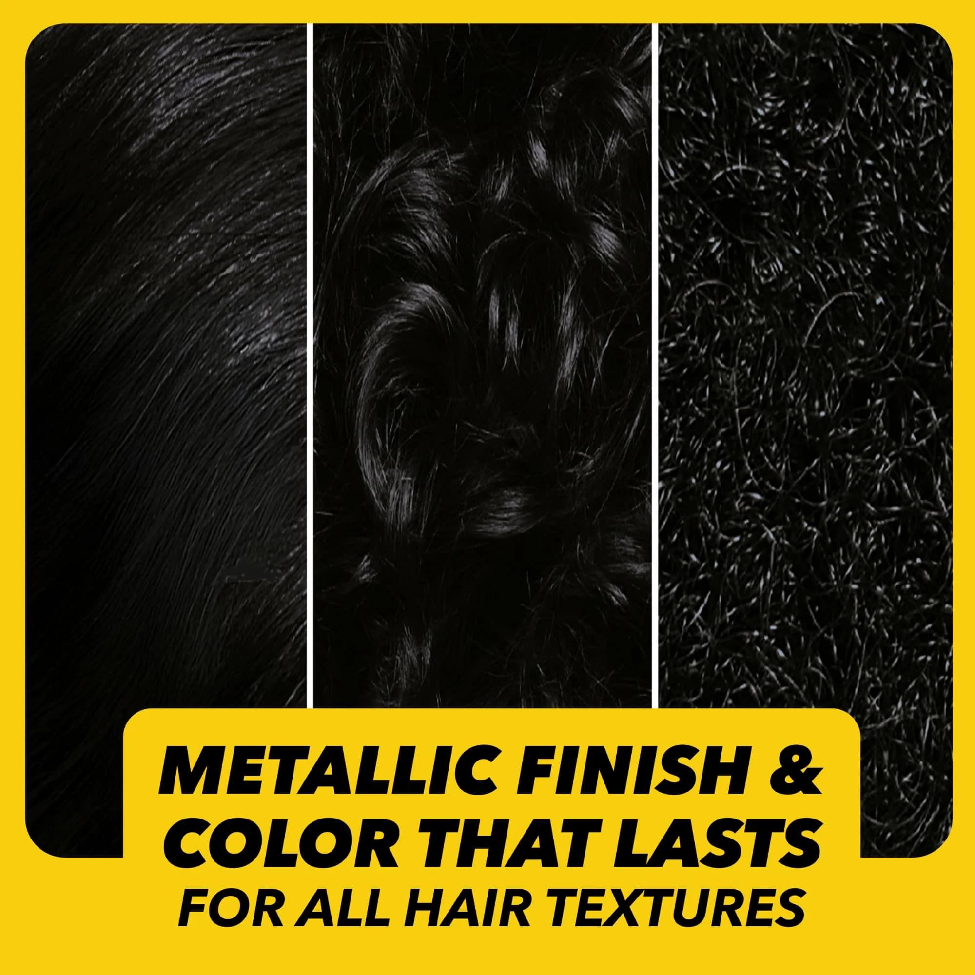 Got2B Metallics Permanent Hair Color Midnight Black 205ml (7.05 Oz) | Metallic Shine Booster - view 3