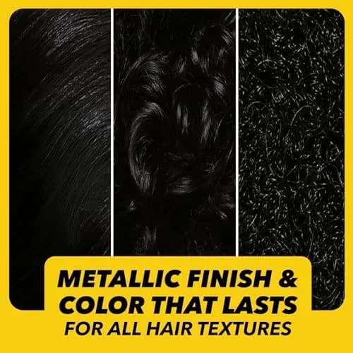 Got2B Metallics Permanent Hair Color Midnight Black 205ml (7.05 Oz) | Metallic Shine Booster thumbnail 3