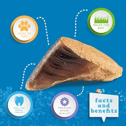 Jack&Pup Filled Cow Hooves for Dogs, Cow Hoofs, Natural Dog Chews, Stuffed Bones (Bacon & Cheese Flavor) 1 Pack thumbnail 3