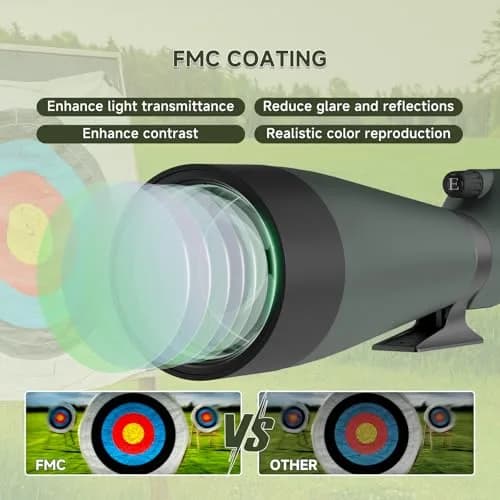 SVBONY SV28 Spotting Scope 25-75x100mm | High Magnification Optics for Target Shooting & Birdwatching thumbnail 4