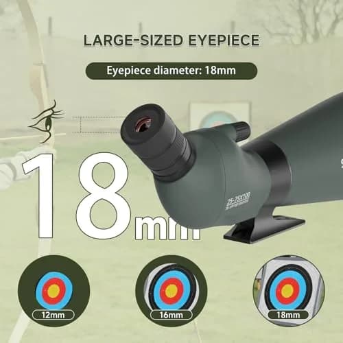 SVBONY SV28 Spotting Scope 25-75x100mm | High Magnification Optics for Target Shooting & Birdwatching thumbnail 5