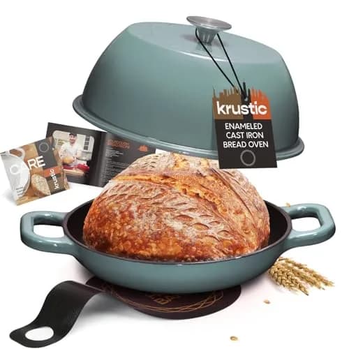 Krustic Enameled Cast Iron Dutch Oven 6 Qt | Perfect for Sourdough & Baking thumbnail 1
