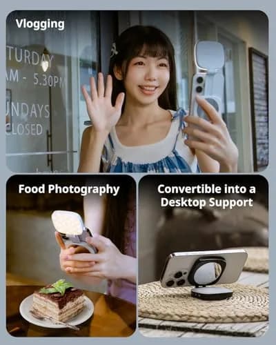 SmallRig Magnetic Selfie Light with Mirror, White | 360° Fill Light Coverage for Content Creation thumbnail 8