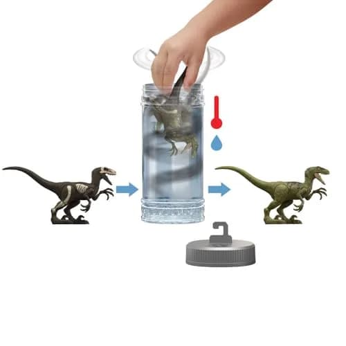 Mattel Jurassic World Dino Reveal Dinosaur Toy 8 inches | Color Change Surprise for Kids 4+ thumbnail 2