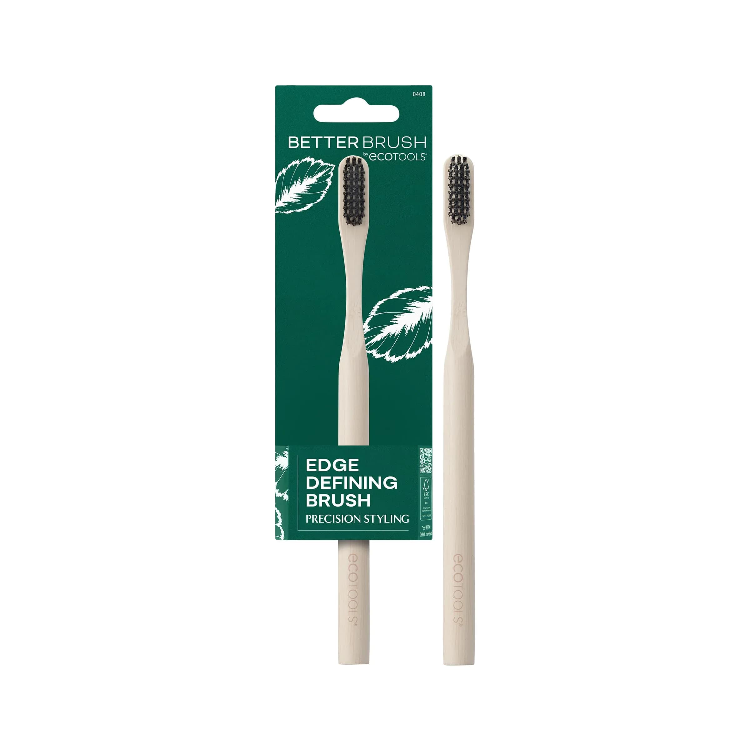 EcoTools Edge Defining Hairbrush for Baby Hair | Eco-Friendly Bamboo, Precise Control (70-120 chars) — Edge Defining Brush