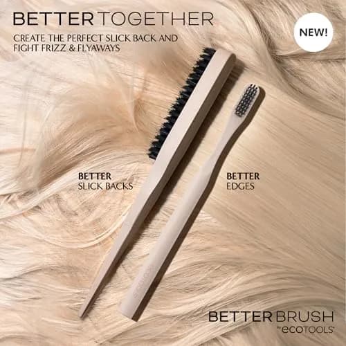 EcoTools Edge Defining Hairbrush for Baby Hair | Eco-Friendly Bamboo, Precise Control (70-120 chars) thumbnail 5