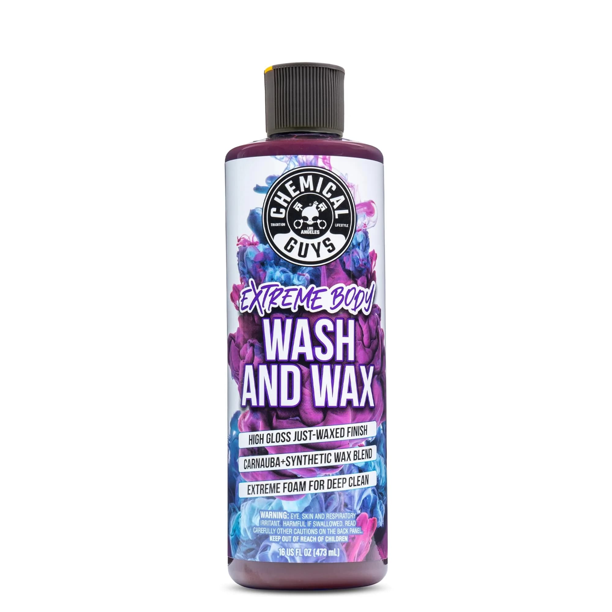 Chemical Guys Extreme Bodywash & Wax Car Wash Soap 473ml (16 oz) | pH-Balanced Formula for Gloss & Protection — 32 Ounce
