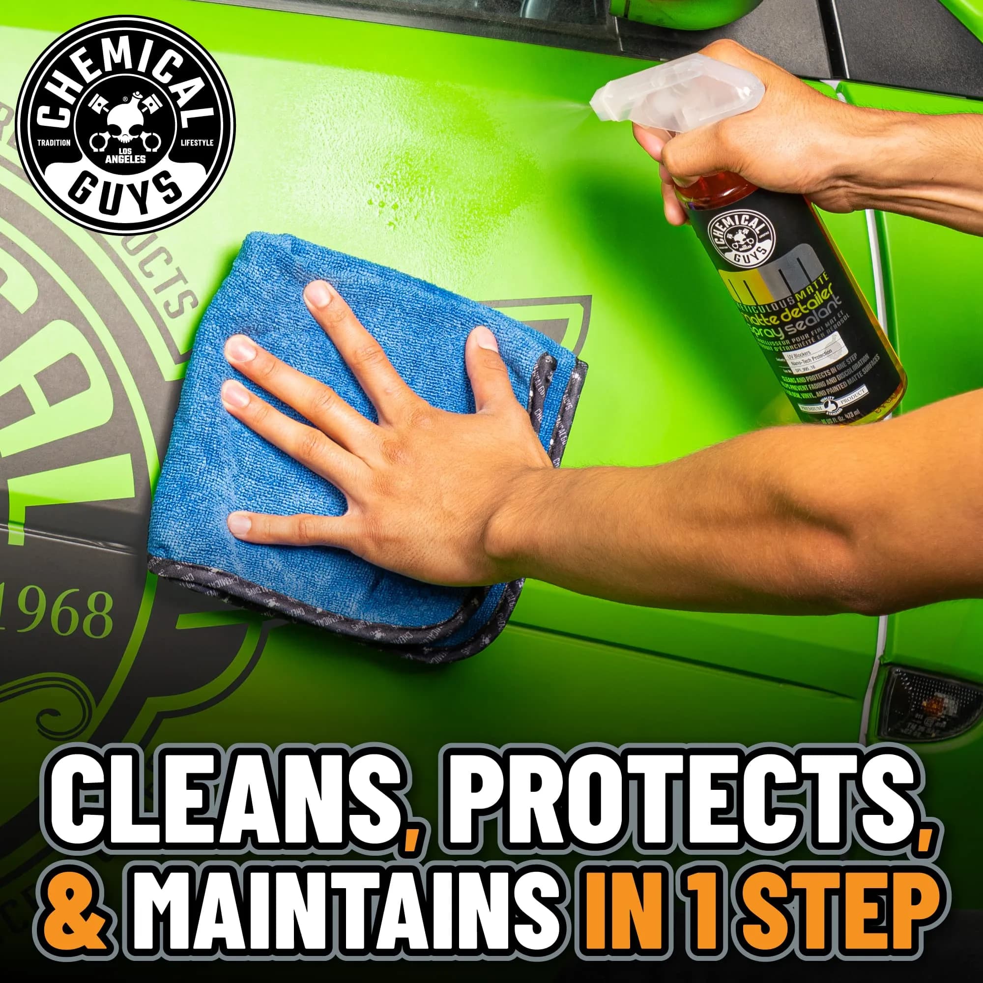 Chemical Guys Meticulous Matte & Satin Finish Detailer & Sealant 946ml (32 Fl Oz) | Cleans Without Adding Gloss - view 6