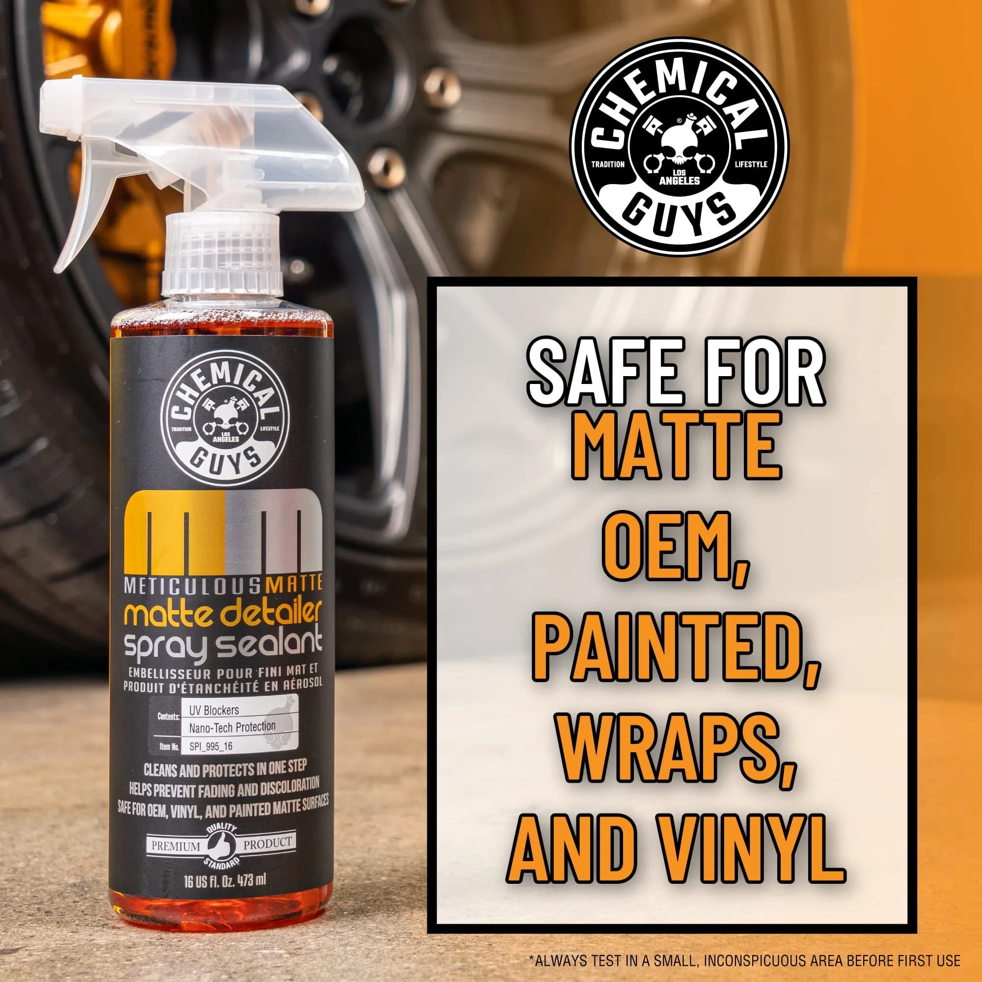 Chemical Guys Meticulous Matte & Satin Finish Detailer & Sealant 946ml (32 Fl Oz) | Cleans Without Adding Gloss - view 8