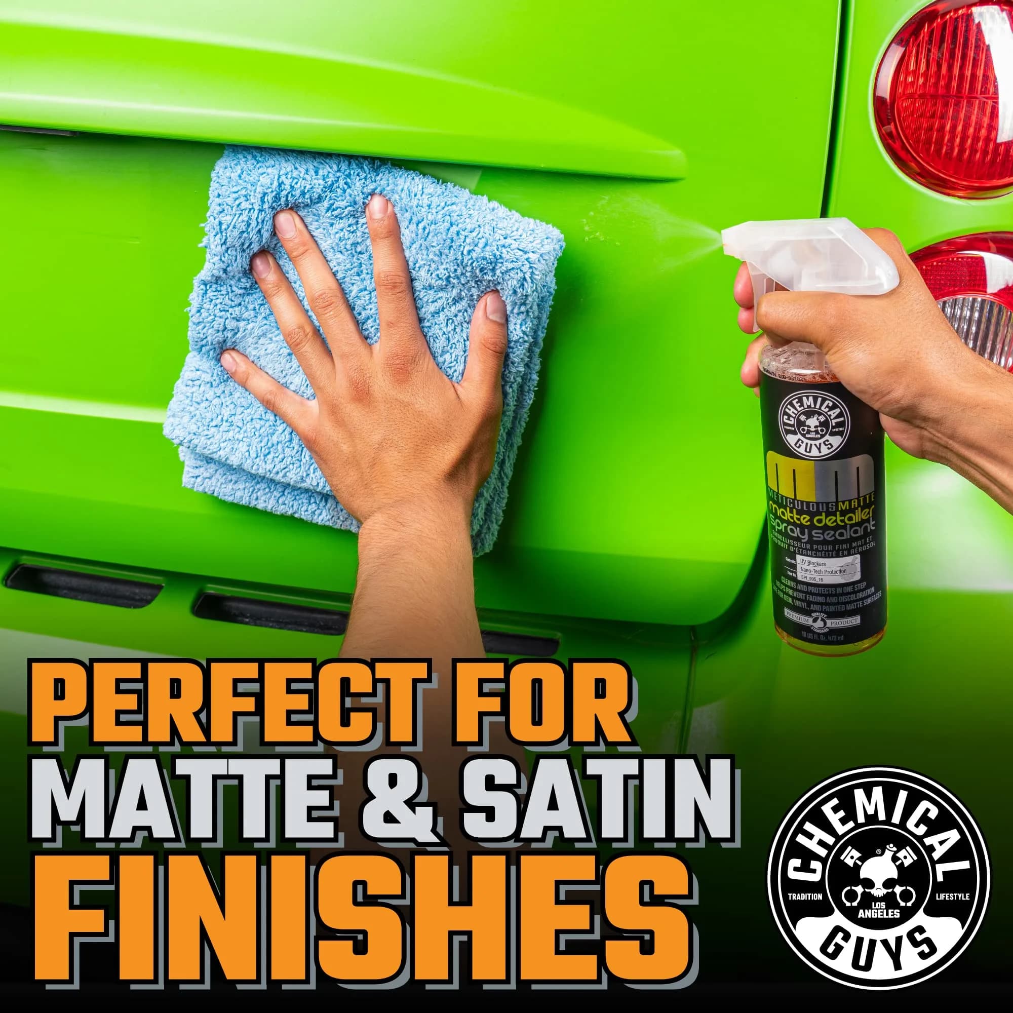 Chemical Guys Meticulous Matte & Satin Finish Detailer & Sealant 946ml (32 Fl Oz) | Cleans Without Adding Gloss - view 9