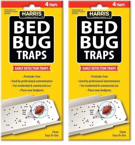 Harris Bed Bug Early Detection Glue Traps 8 Traps (Pack of 2) | Discreet Monitoring for Indian Homes thumbnail 1