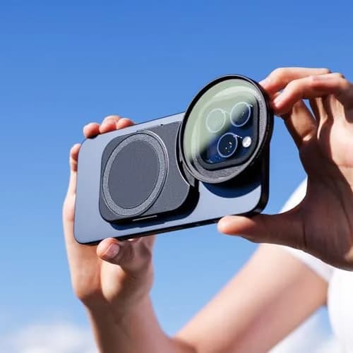 JJC 67mm Magnetic Filter Adapter Mount for iPhone 16/15/14 Pro/Pro Max/Plus with Cold Shoe & 1/4"-20 Mount thumbnail 7