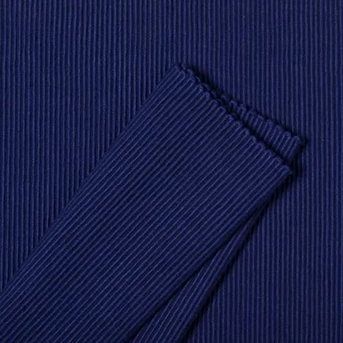 Now Designs Spectrum Placemats Ribbed Cotton, Indigo Blue | Classic 19x13 inch Set of 4 thumbnail 7