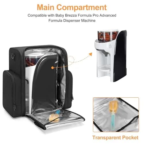 Yarwo Carrying Case Compatible with Baby Brezza Formula Pro Advanced (WiFi) | Insulated, Durable Nylon, Travel-Ready thumbnail 2