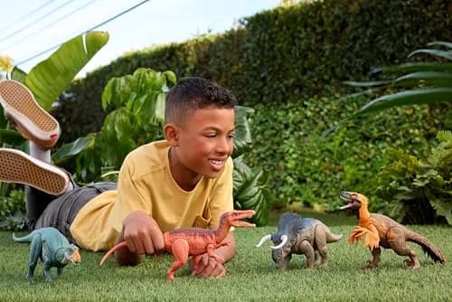 Mattel Jurassic World Rebirth Wild Roar Dinosaur Toy, 9.6 inch | Posable Ankylosaurus with Attack & Sound thumbnail 2