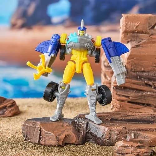 Transformers Sky-Byte Cyber Changers 4-inch Action Figure | Quick Change to Car Mode for Kids 6+ thumbnail 8
