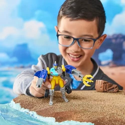 Transformers Sky-Byte Cyber Changers 4-inch Action Figure | Quick Change to Car Mode for Kids 6+ thumbnail 9