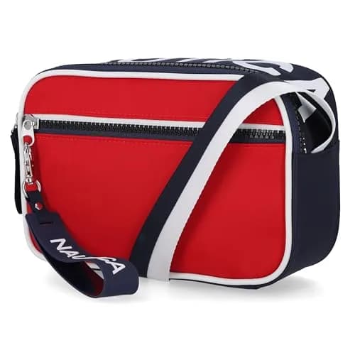 Nautica High Seas Camera Crossbody Bag Bilateral Red | Lightweight & Stylish Travel Purse thumbnail 1