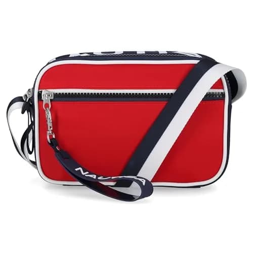 Nautica High Seas Camera Crossbody Bag Bilateral Red | Lightweight & Stylish Travel Purse thumbnail 2