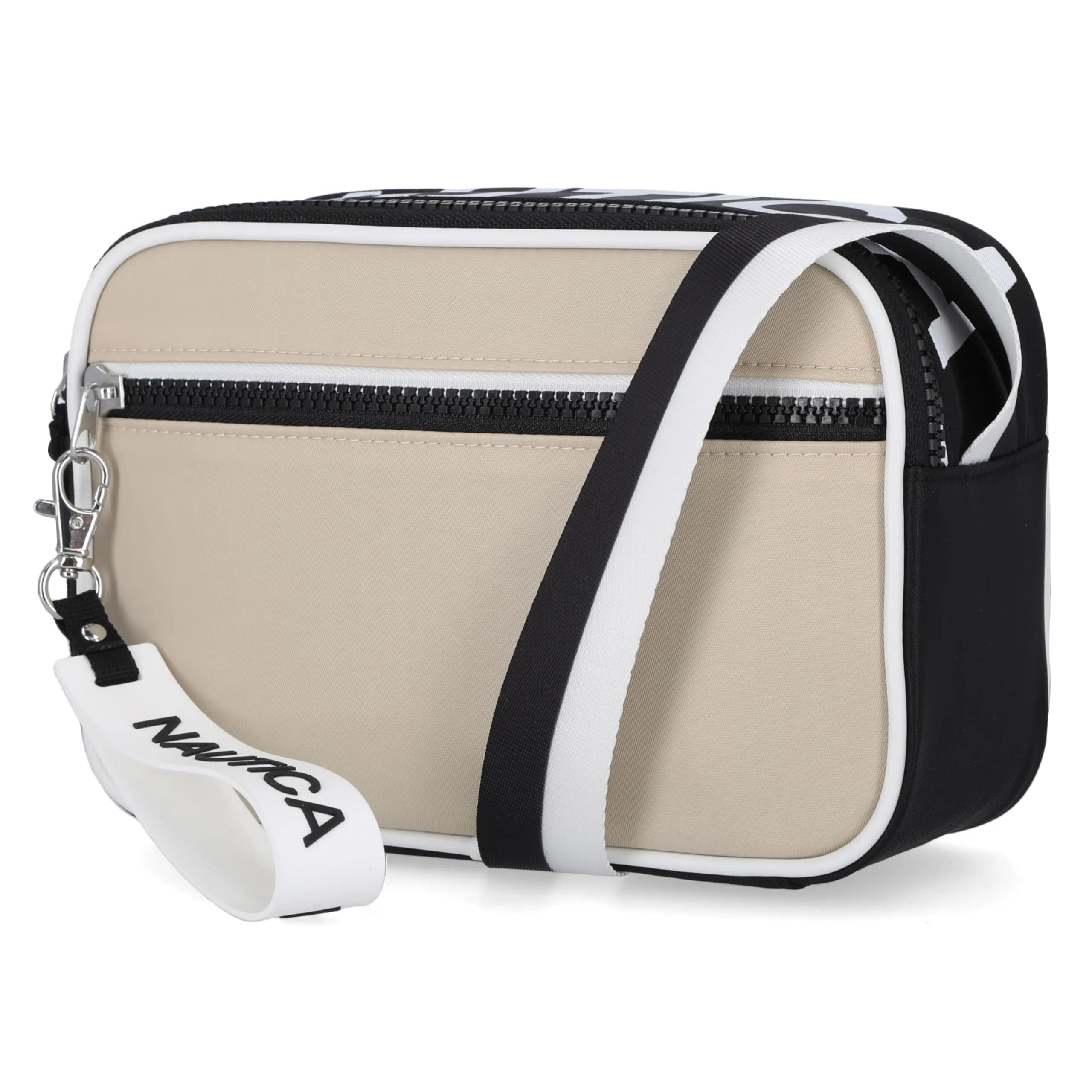 Nautica High Seas Camera Crossbody Bag Bilateral Red | Lightweight & Stylish Travel Purse — Indigo/White
