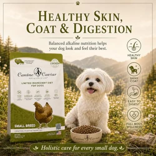 Canine Caviar Small Breed Dry Dog Food Chicken & Ground Oats 11 lb | Grain-Free, pH Balanced thumbnail 7