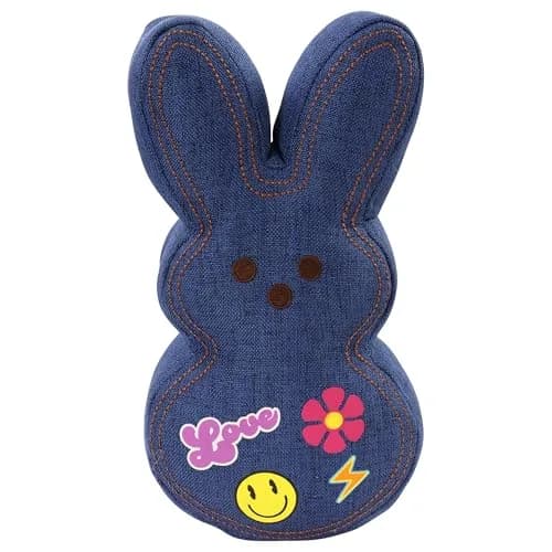 Animal Adventure 9" Dark Blue Denim Shaggy Bunny Peeps Plush | Easter Basket Stuffed Animals for Kids - main product image