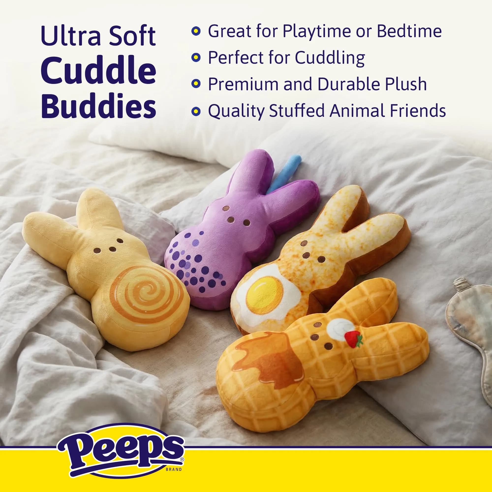 Animal Adventure Hash Browns 9" Plush PEEPS Suit & Glasses Toy Figure | ASTM-Tested Educational Toy - view 4