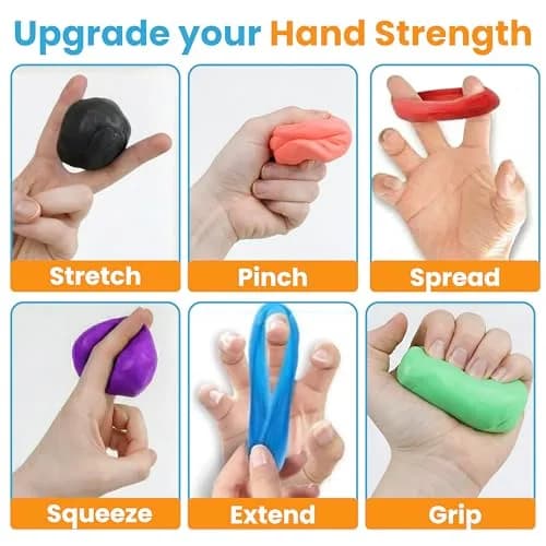 FlintRehab Therapy Putty 6-Pack, 3 oz Each | Hand Exercise Putty for Adults & Kids thumbnail 3
