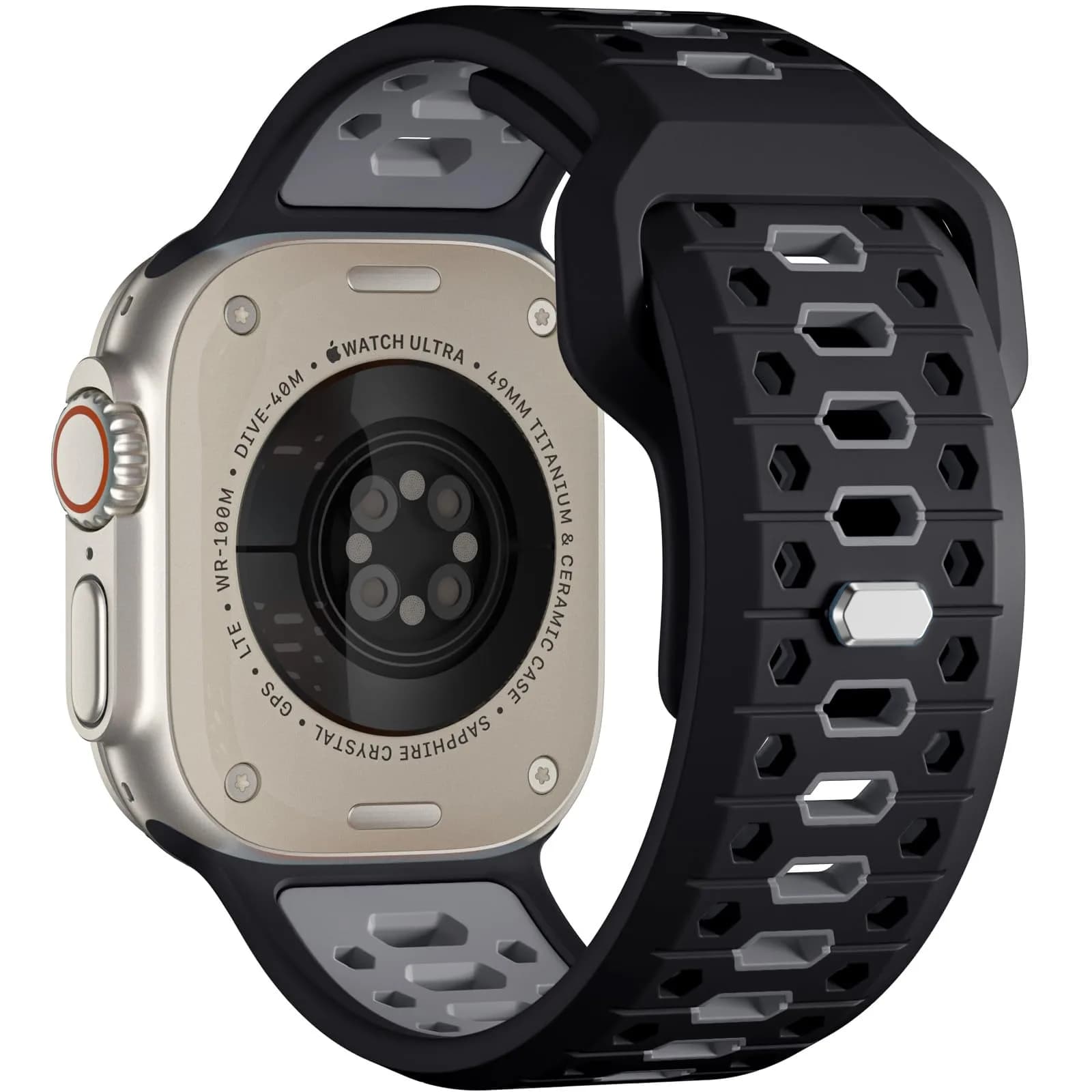 Maledan Sport Silicone Watch Band 49mm/46mm/45mm/44mm/42mm | Breathable, Waterproof, Adjustable