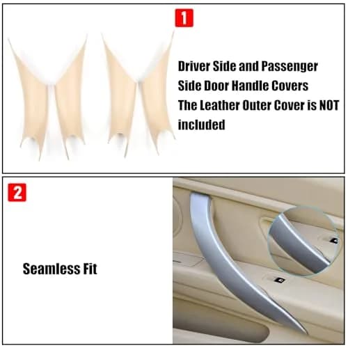 Jaronx BMW Door Handles Covers for 3 Series F34 GT,4' F32 F33 F36 F82 | Upgraded ABS+PC Material, 4PCS thumbnail 6
