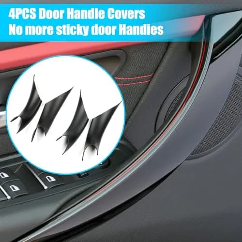 Jaronx Door Handle Covers for BMW 3 Series & 4 Series | 4PCS, Black, OEM Fit thumbnail 5