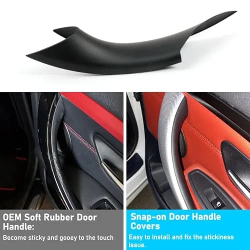 Jaronx Door Handle Covers for BMW 3 Series & 4 Series | 4PCS, Black, OEM Fit thumbnail 2