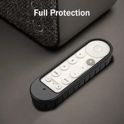 FINTIE Protective Case for Google TV Streamer (4K) Voice Search Remote 2024 | Silicone Cover for Google TV Remote thumbnail 3