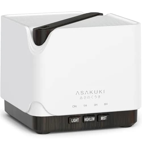 ASAKUKI Large 700ml Essential Oil Diffuser Humidifier | Ultrasonic Aroma Diffuser for Home & Large Spaces thumbnail 1