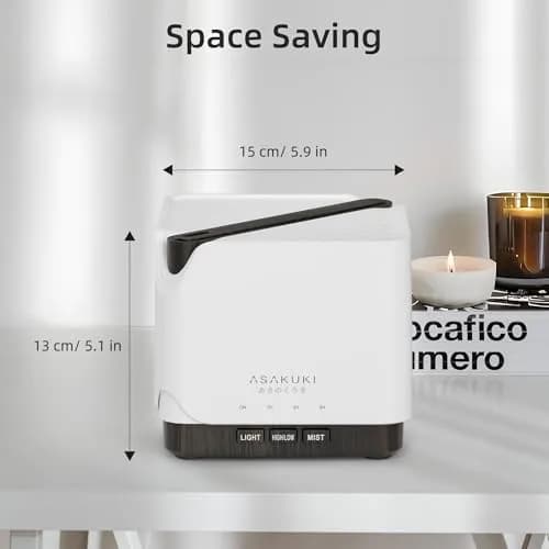 ASAKUKI Large 700ml Essential Oil Diffuser Humidifier | Ultrasonic Aroma Diffuser for Home & Large Spaces thumbnail 7