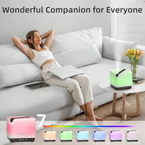 ASAKUKI Large 700ml Essential Oil Diffuser Humidifier | Ultrasonic Aroma Diffuser for Home & Large Spaces thumbnail 3
