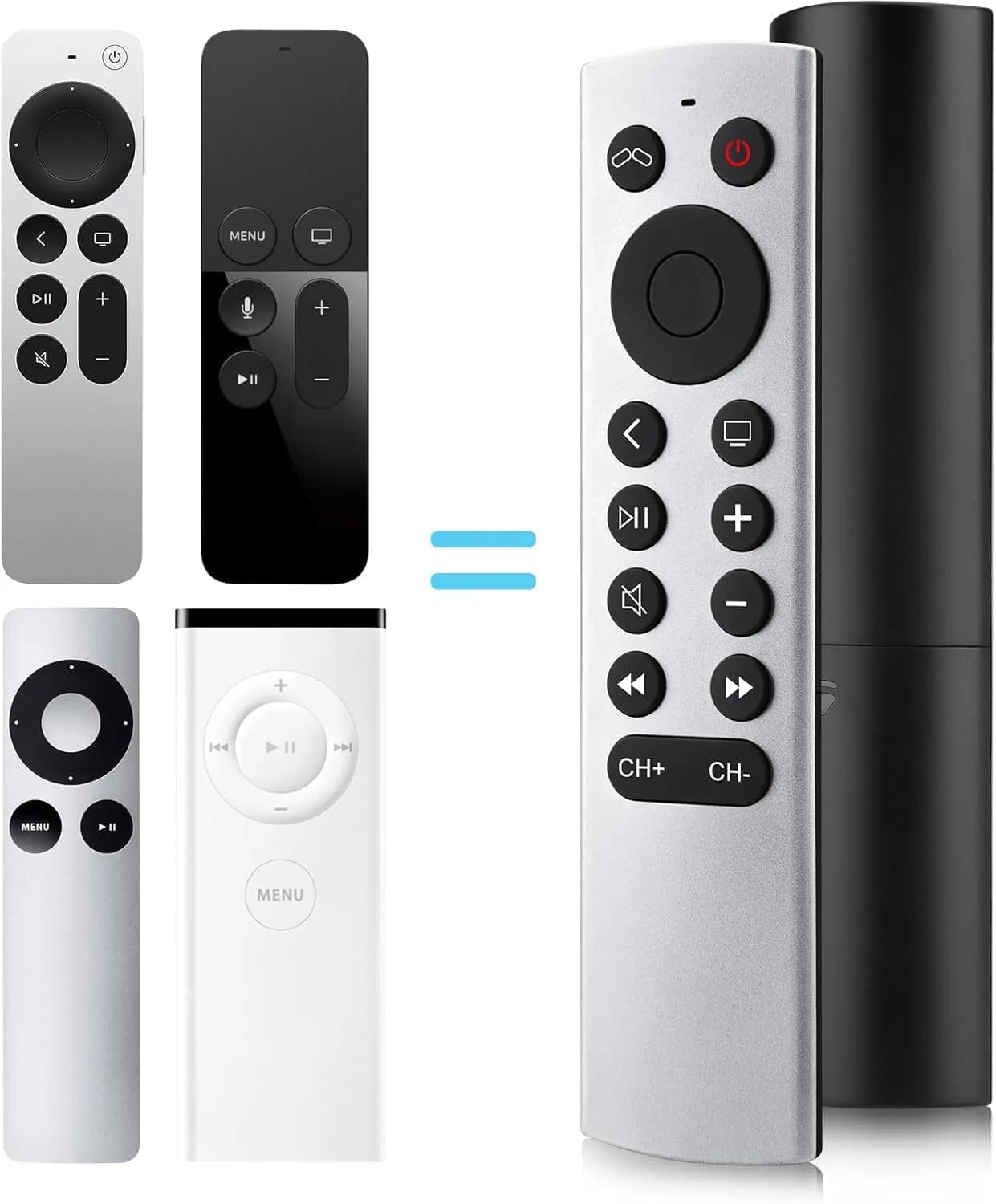 LOUTOC Replacement Remote Control for Apple TV 4K/HD (1st-3rd Gen) | Infrared Universal Remote