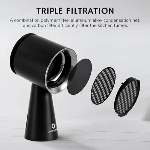 AIRTHEREAL RH180B Rechargeable Portable Range Hood 220V Compatible | 25.4 cm (10 in) Compact Desktop Design thumbnail 7