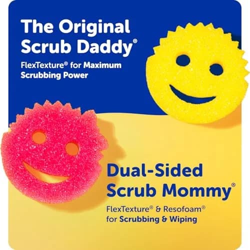 Scrub Daddy Scrub Mommy Kitchen Sponges 7 Count (Pack of 1) | Dual-Sided Scrubber for Dishes & Spills thumbnail 7