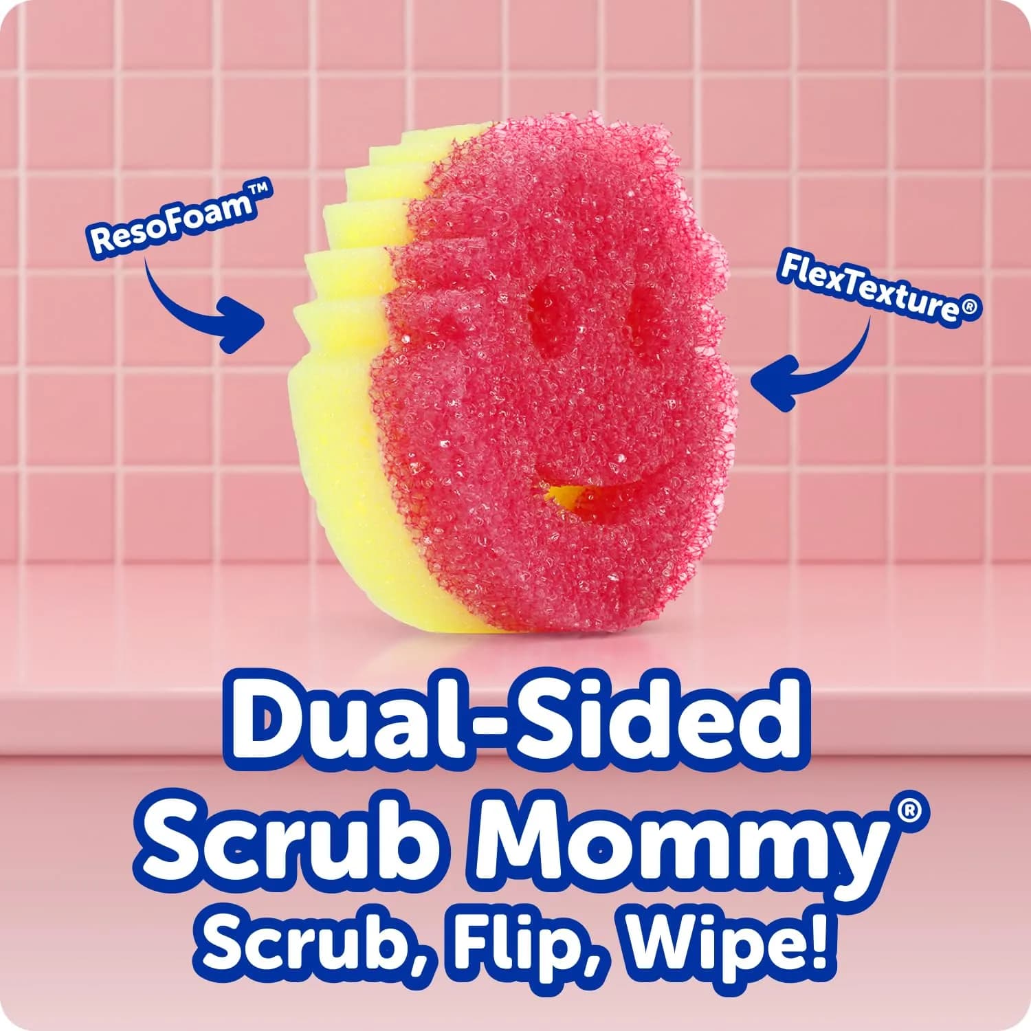 Scrub Mommy Exclusive 9-Count Kitchen Sponge Set | Dual-Sided Non-Scratch Cleaning Sponges - view 2