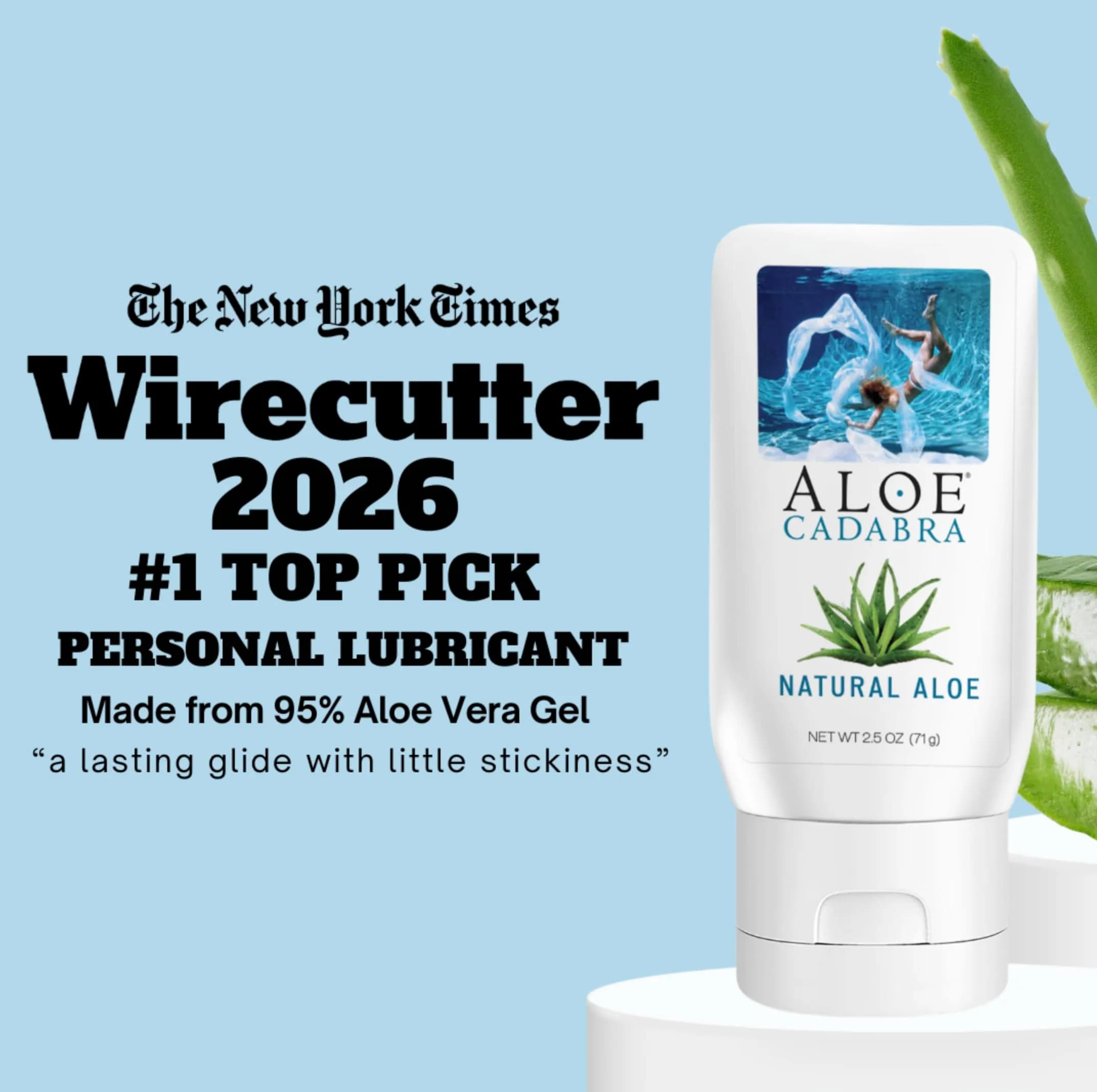 Aloe Cadabra Organic Natural Aloe Personal Lubricant 74ml (2.5 Fl Oz) | pH-Balanced, Vegan - view 3