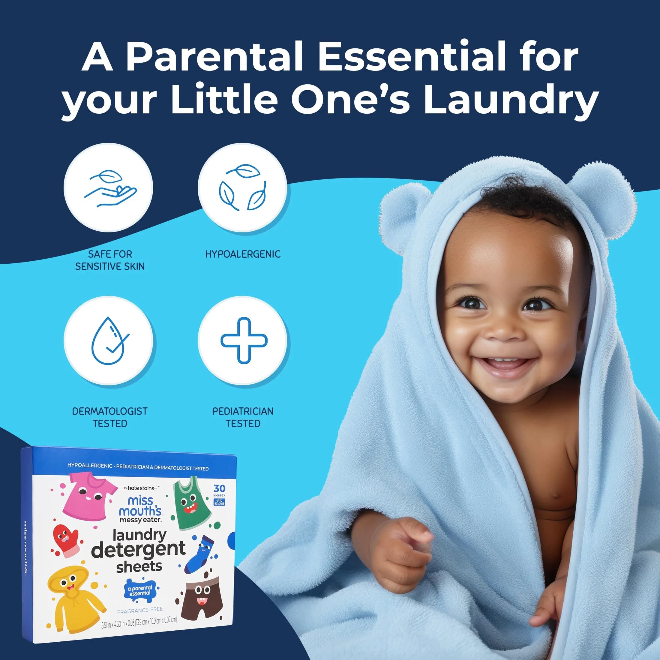 Miss Mouth’s Messy Eater Stain Remover Spray & Detergent Sheet Bundle | On-the-Go Cleaning Essentials - view 3